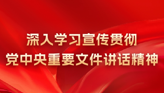 深入学习宣传贯彻党中央重要文件讲话精神